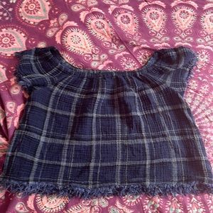 Blue Plaid Lucky Brand Shirt